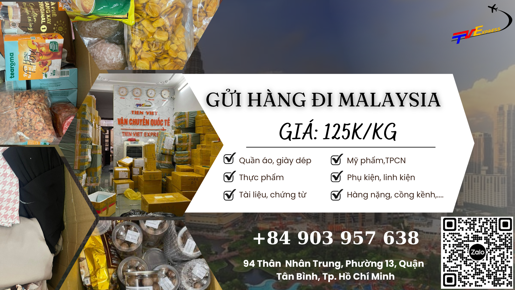 Gửi hàng đi Malaysia